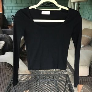 Black cropped top by BLUSH. Small